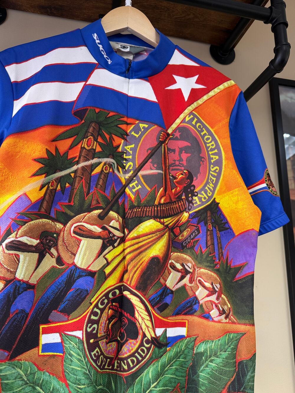 90s Sugoi Che Guevara Vintage Cuba Cycling Jersey Shirt Marx Riding Racing